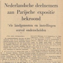 Gouden medaille Wereld tentoonstelling 1932 Parijs